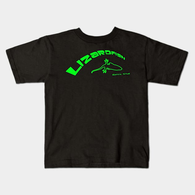 Lizardfish Kids T-Shirt by fuzzotron